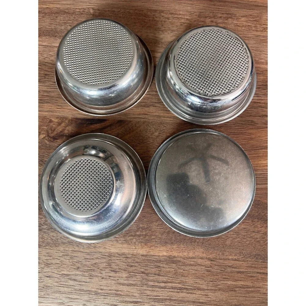 58mm Portafilter Double Espresso Accessory Lot Heavy Tamper Baskets and Screens